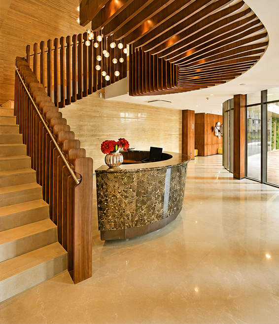 Runwal Elegante — Grand Lobby
